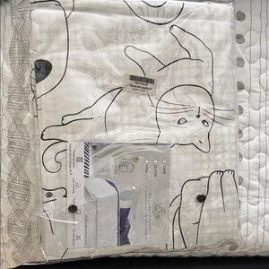 Cat Print Twin Duvet Cover